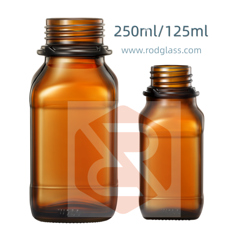 250ml方形玻璃瓶